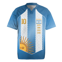 Argentina Campeones del Mundo 2026 Custom Rugby Jersey Albiceleste  Fourth Star Retro Style