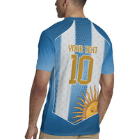 Argentina Campeones del Mundo 2026 Custom Rugby Jersey Albiceleste  Fourth Star Retro Style