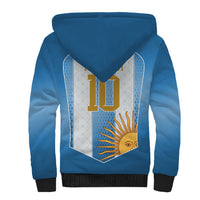 Argentina Campeones del Mundo 2026 Custom Sherpa Hoodie Albiceleste  Fourth Star Retro Style