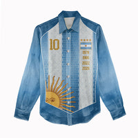 Argentina Campeones del Mundo 2026 Custom Women Casual Shirt Albiceleste  Fourth Star Retro Style