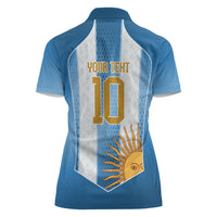 Argentina Campeones del Mundo 2026 Custom Women Polo Shirt Albiceleste  Fourth Star Retro Style
