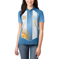 Argentina Campeones del Mundo 2026 Custom Women Polo Shirt Albiceleste  Fourth Star Retro Style