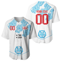 England World Champions 2026 Custom Baseball Jersey Three Lions Second Star Retro Style