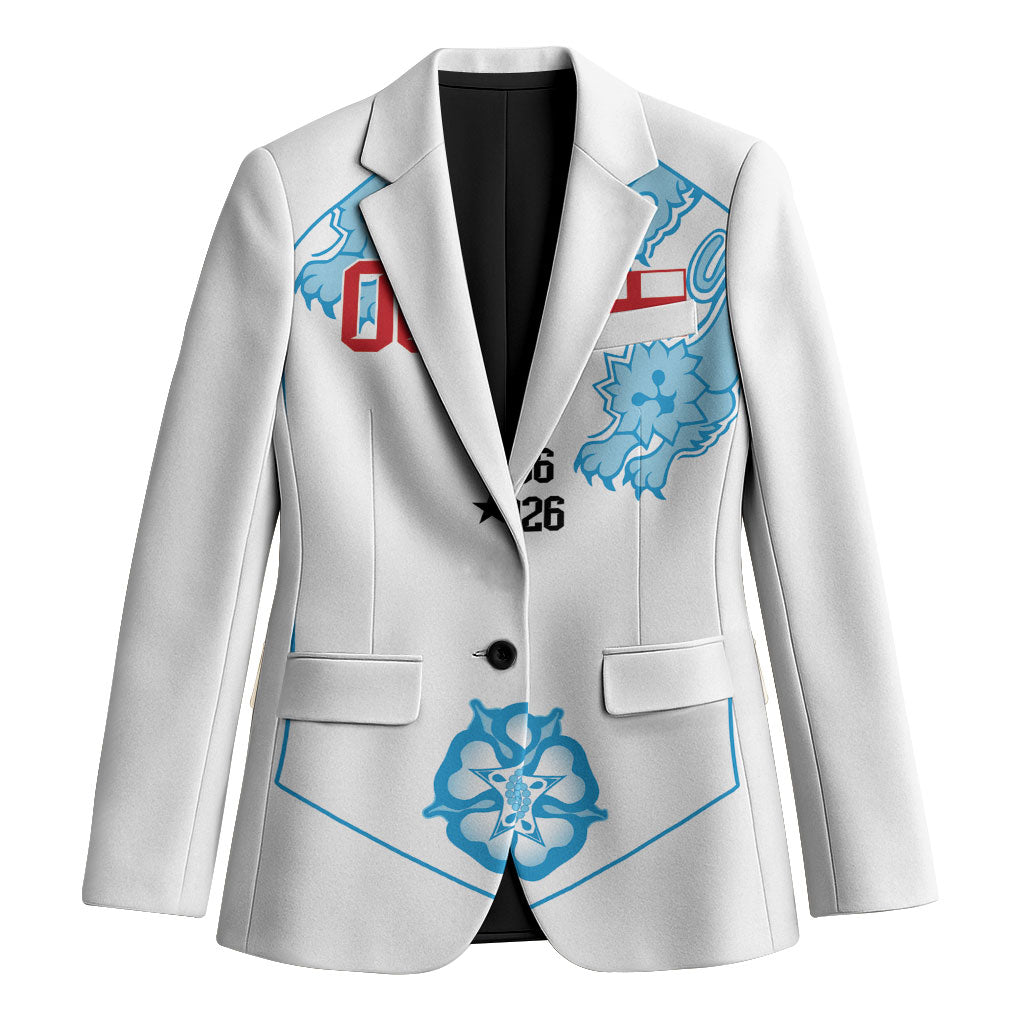 England World Champions 2026 Custom Blazer Three Lions Second Star Retro Style