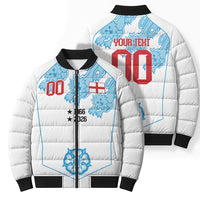 England World Champions 2026 Custom Bomber Puffer Jacket Three Lions Second Star Retro Style