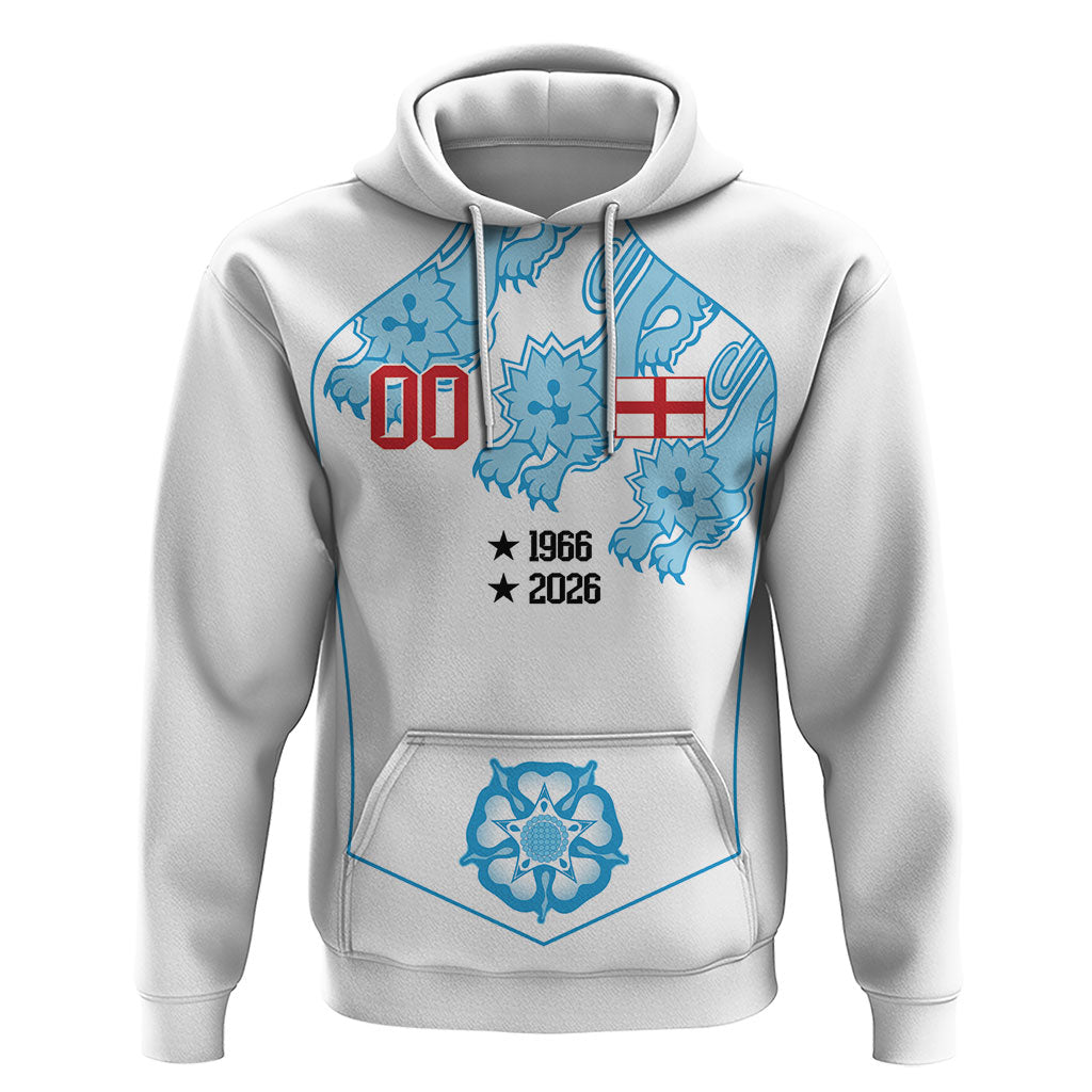 England World Champions 2026 Custom Hoodie Three Lions Second Star Retro Style