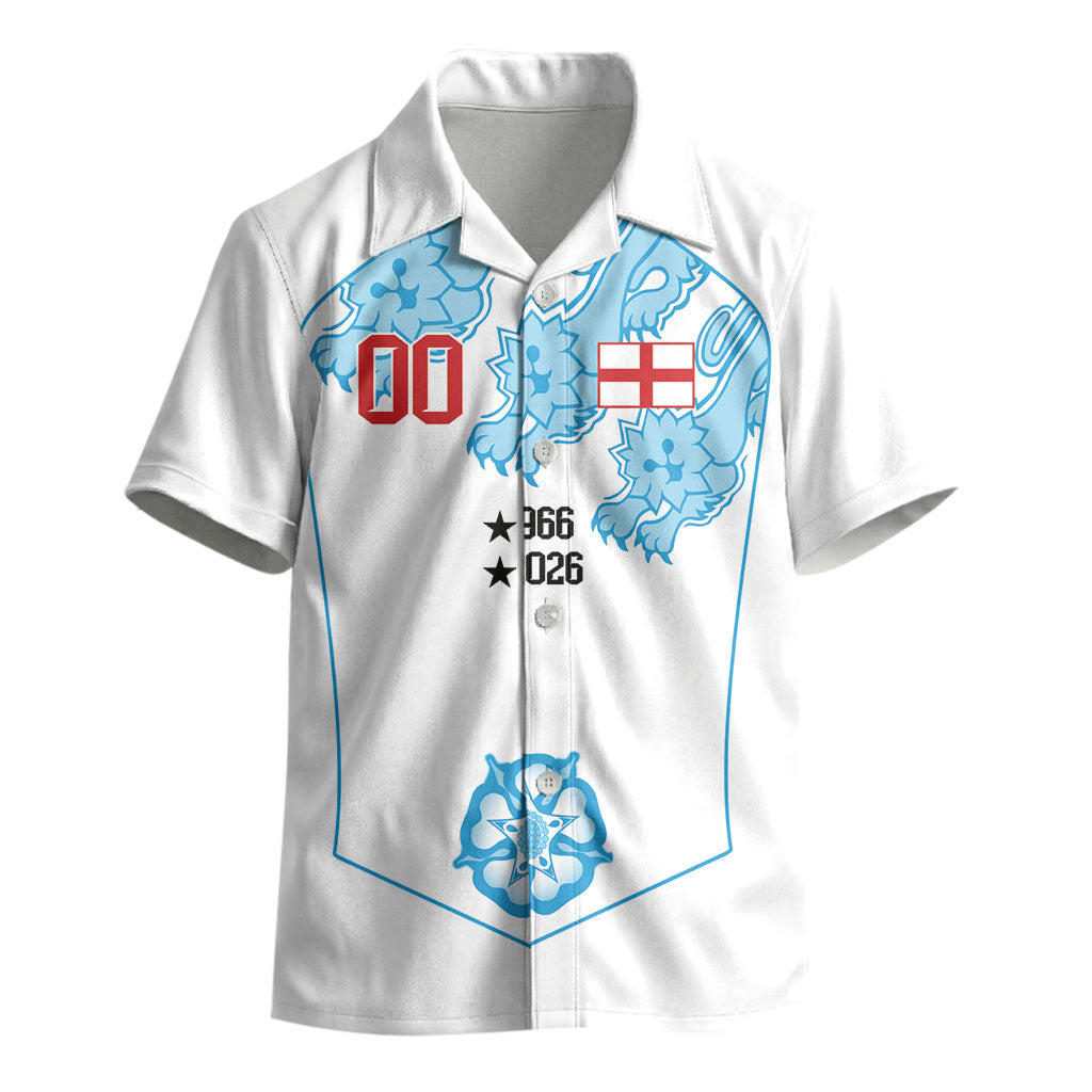 England World Champions 2026 Custom Kid Hawaiian Shirt Three Lions Second Star Retro Style