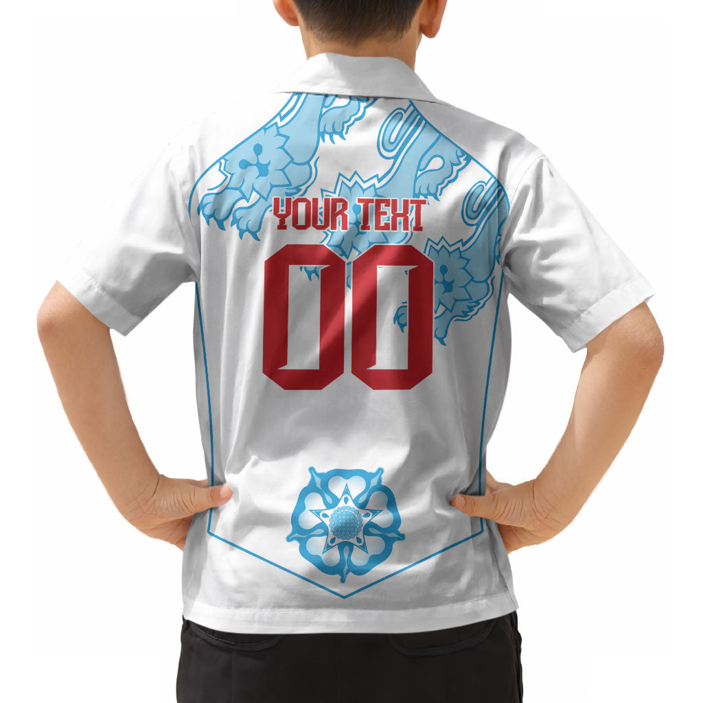 England World Champions 2026 Custom Kid Hawaiian Shirt Three Lions Second Star Retro Style