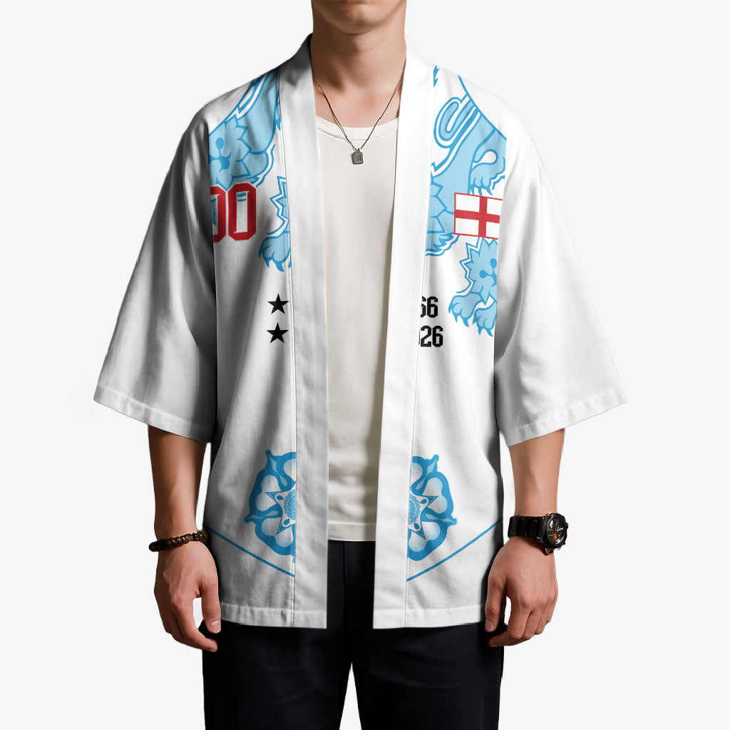 England World Champions 2026 Custom Kimono Three Lions Second Star Retro Style