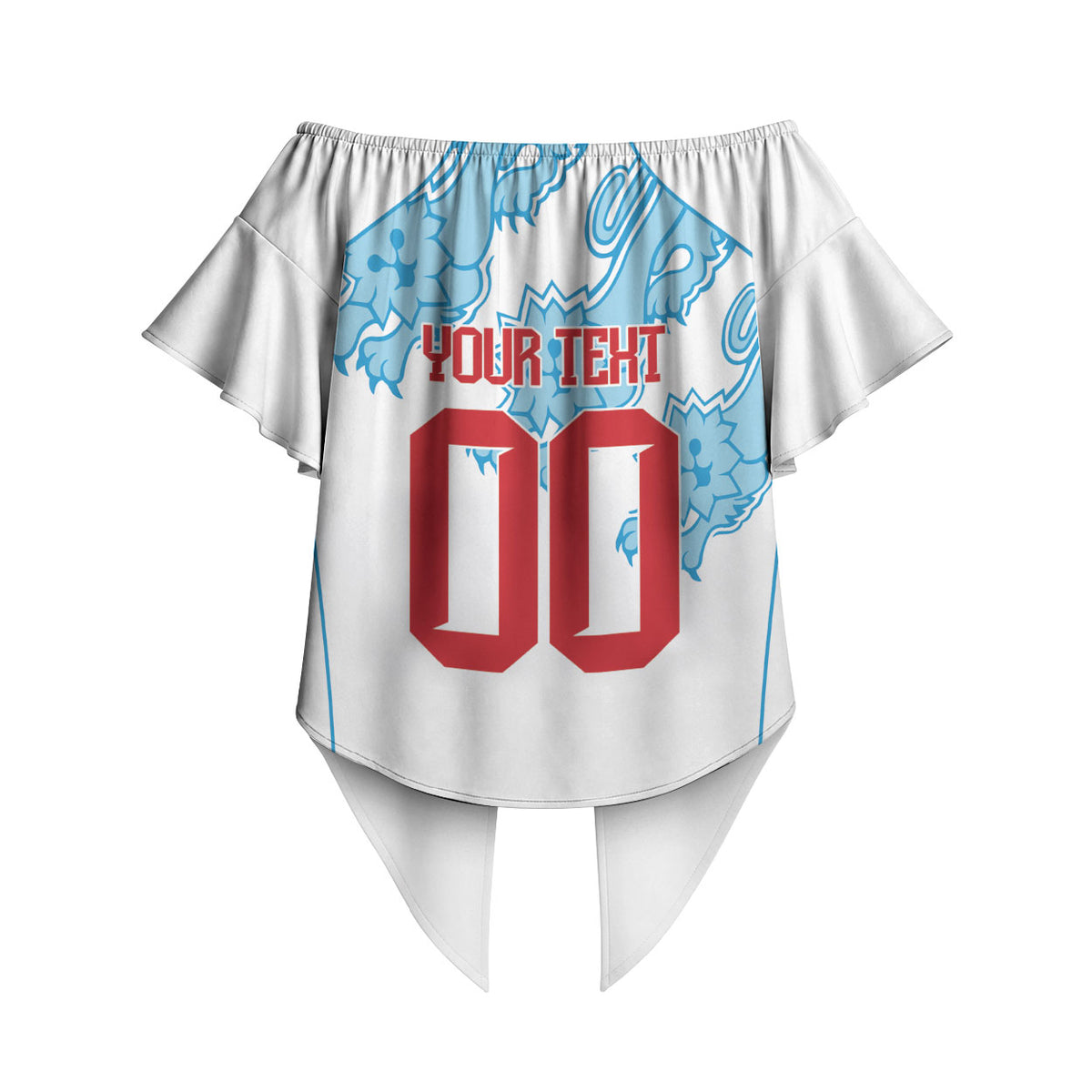 England World Champions 2026 Custom Off Shoulder Wrap Waist Top Three Lions Second Star Retro Style