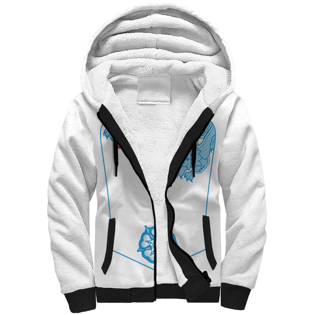 England World Champions 2026 Custom Sherpa Hoodie Three Lions Second Star Retro Style