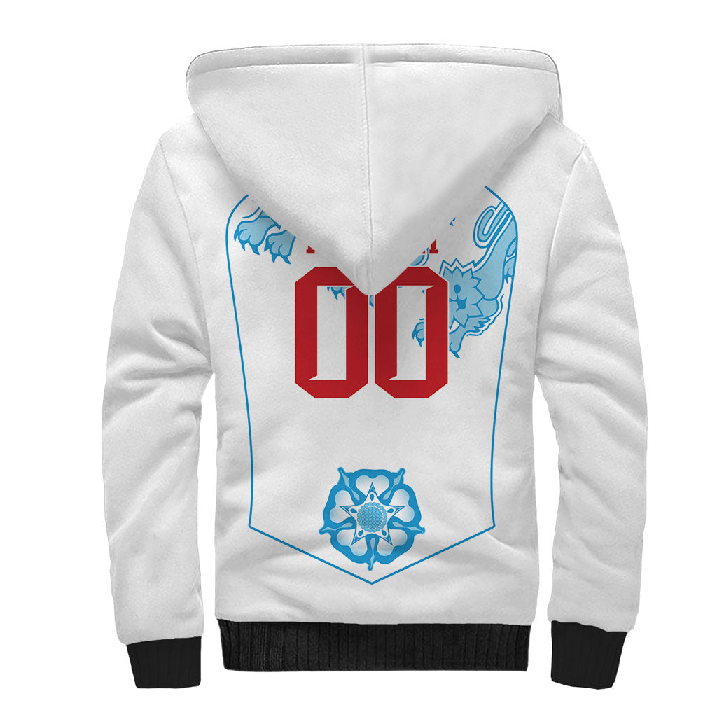 England World Champions 2026 Custom Sherpa Hoodie Three Lions Second Star Retro Style