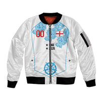England World Champions 2026 Custom Sleeve Zip Bomber Jacket Three Lions Second Star Retro Style