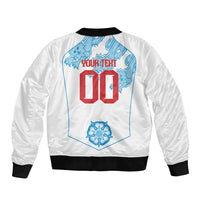 England World Champions 2026 Custom Sleeve Zip Bomber Jacket Three Lions Second Star Retro Style