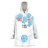 England World Champions 2026 Custom Wearable Blanket Hoodie Three Lions Second Star Retro Style