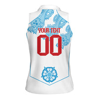 England World Champions 2026 Custom Women Sleeveless Polo Shirt Three Lions Second Star Retro Style