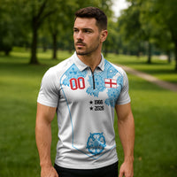 England World Champions 2026 Custom Zipper Polo Shirt Three Lions Second Star Retro Style