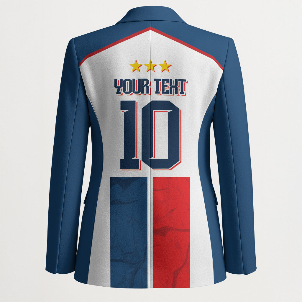 France Champion du Monde 2026 Custom Blazer Allez les Bleus