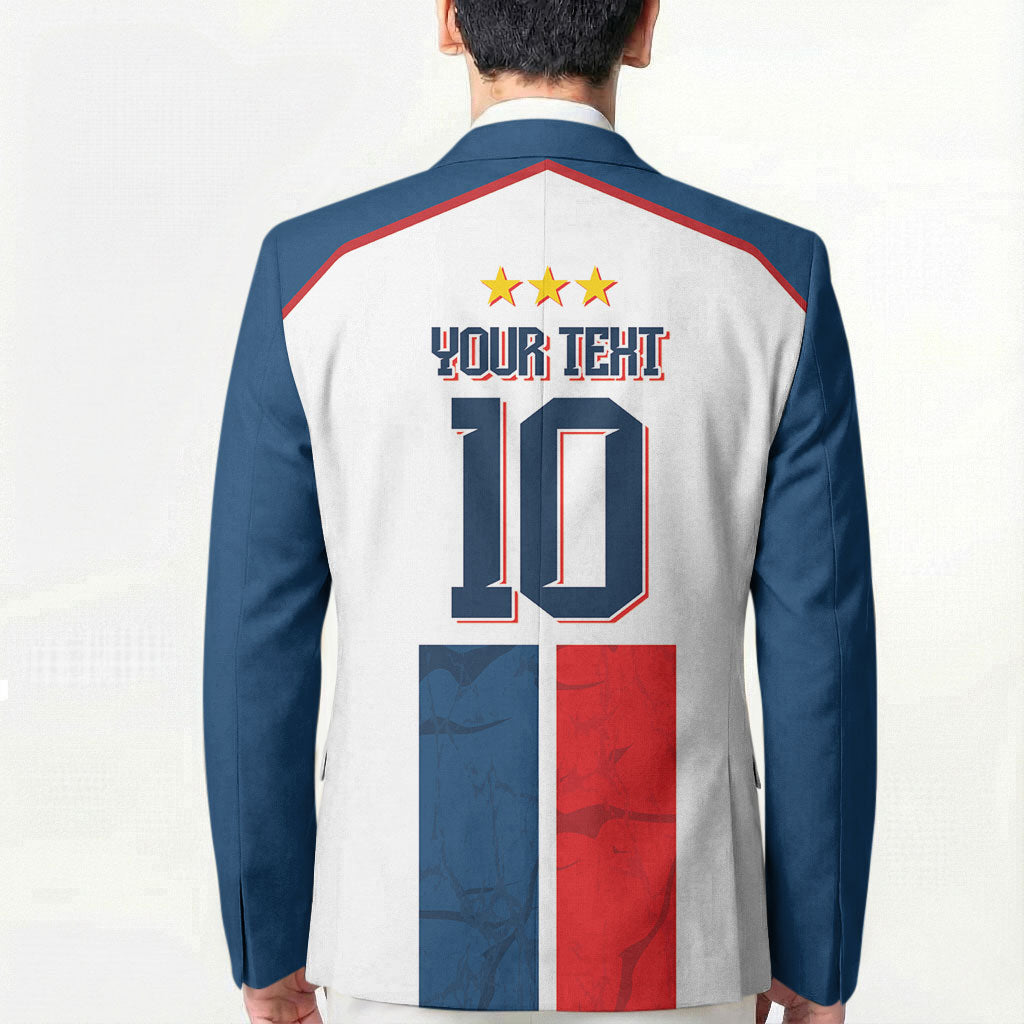 France Champion du Monde 2026 Custom Blazer Allez les Bleus