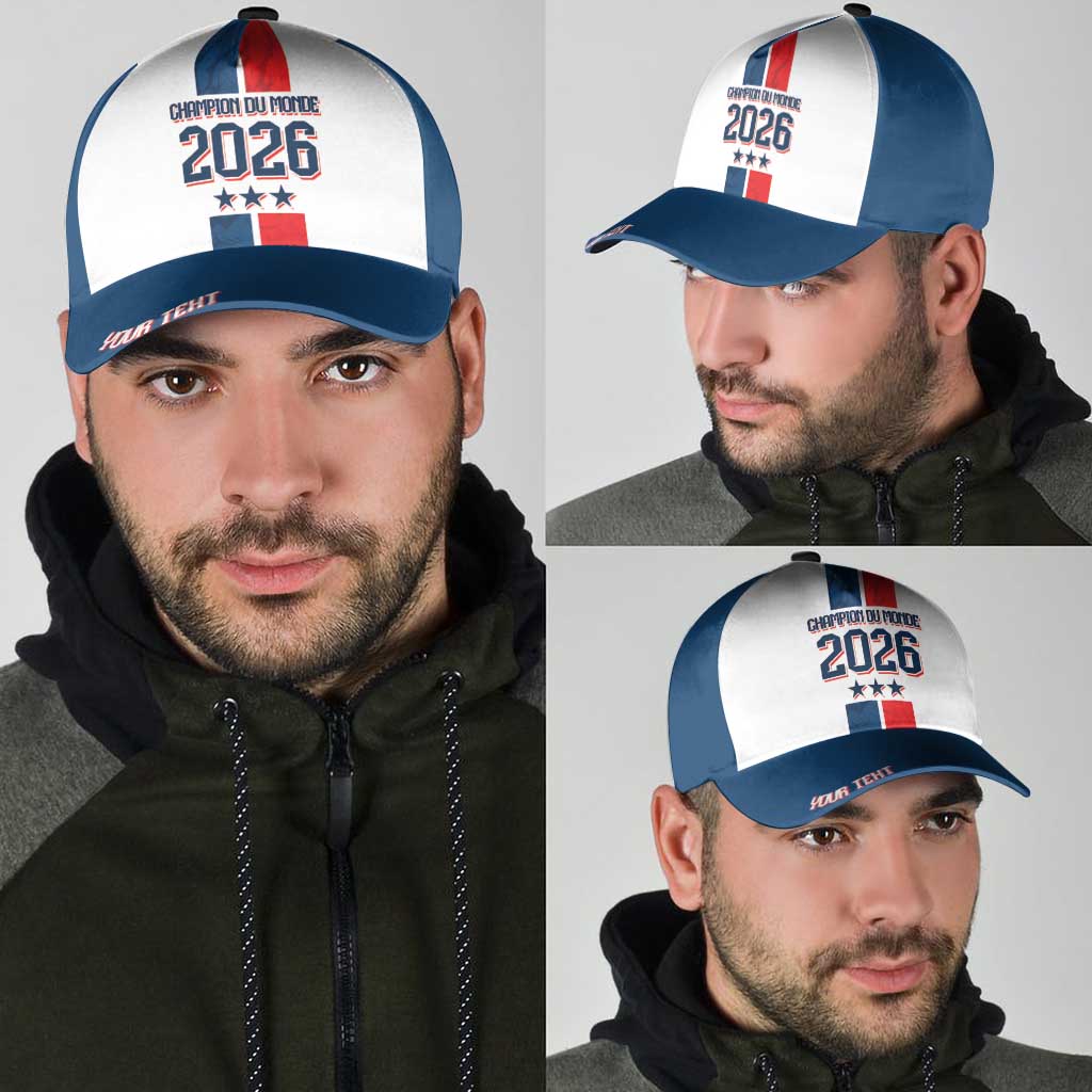 France Champion du Monde 2026 Personalized Classic Cap Allez les Bleus