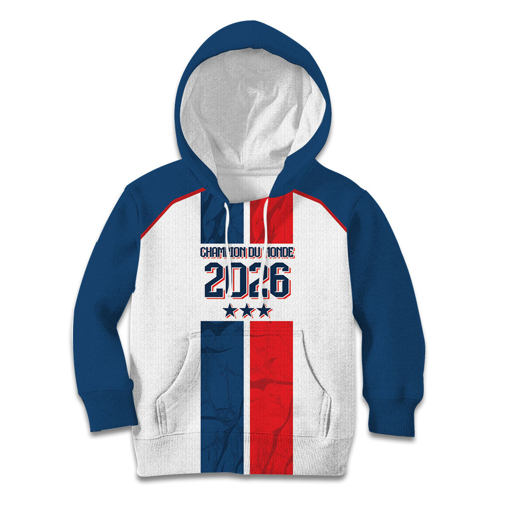 France Champion du Monde 2026 Custom Kid Hoodie Allez les Bleus