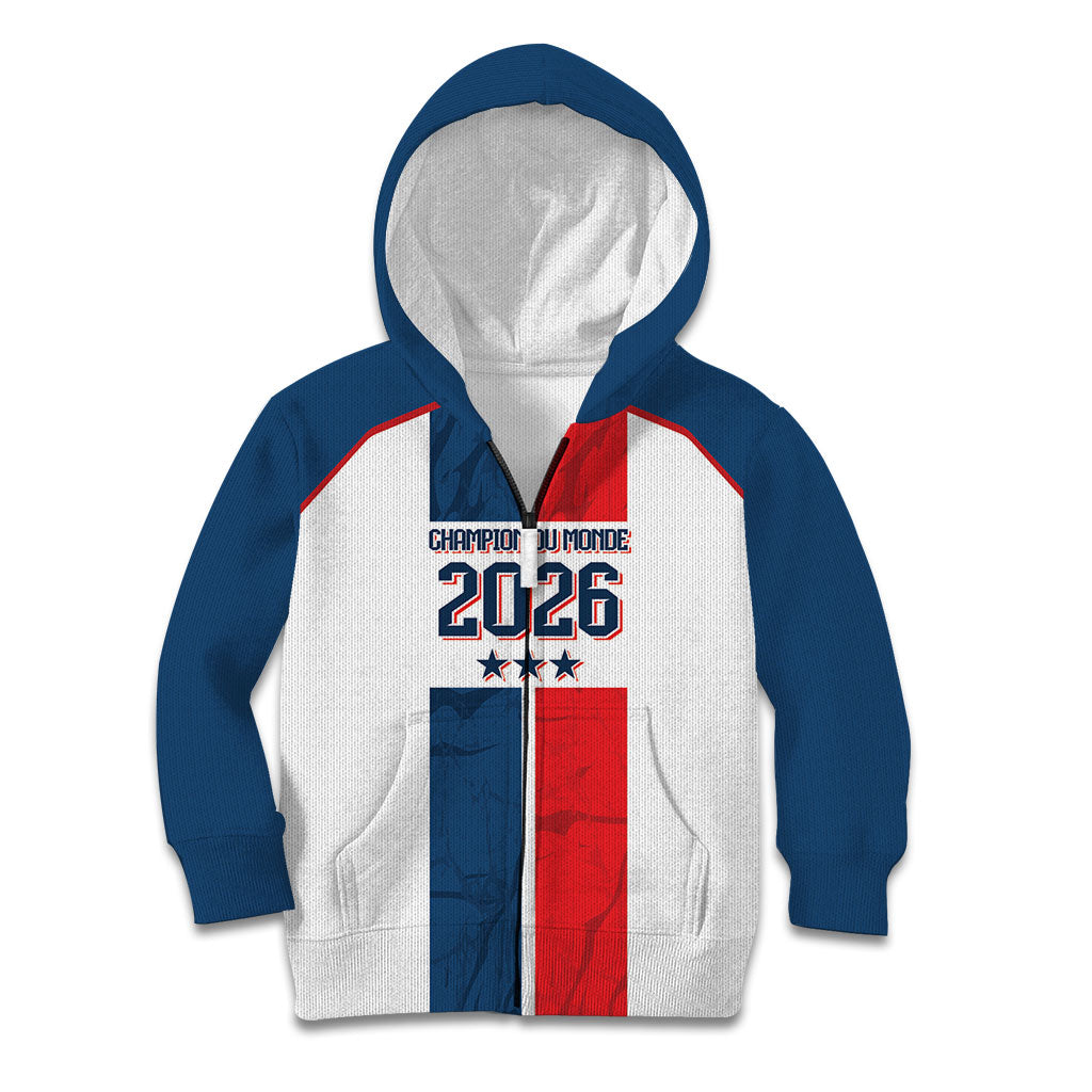 France Champion du Monde 2026 Custom Kid Hoodie Allez les Bleus