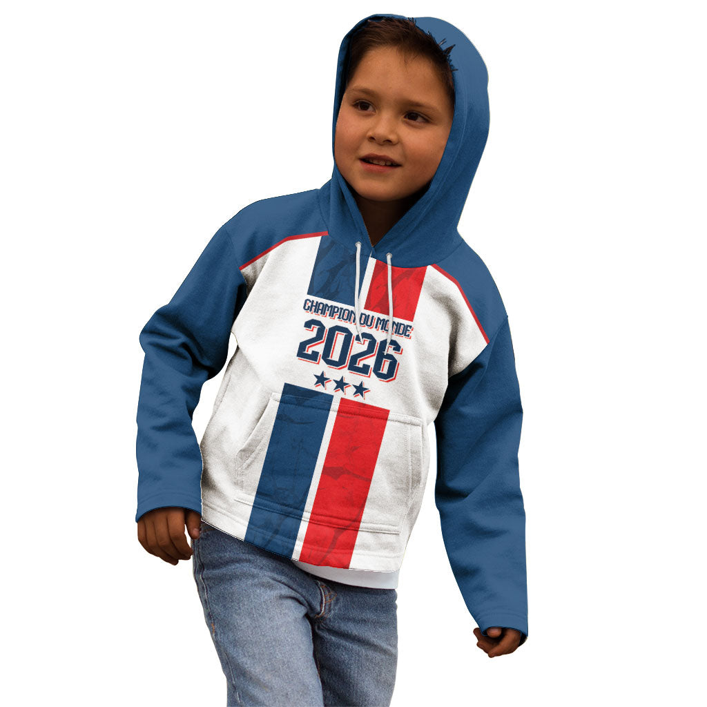 France Champion du Monde 2026 Custom Kid Hoodie Allez les Bleus