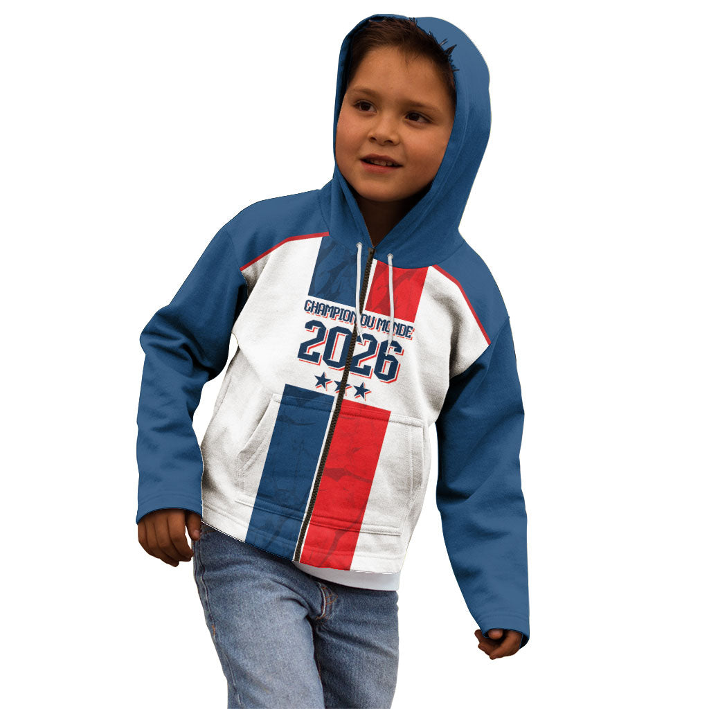 France Champion du Monde 2026 Custom Kid Hoodie Allez les Bleus