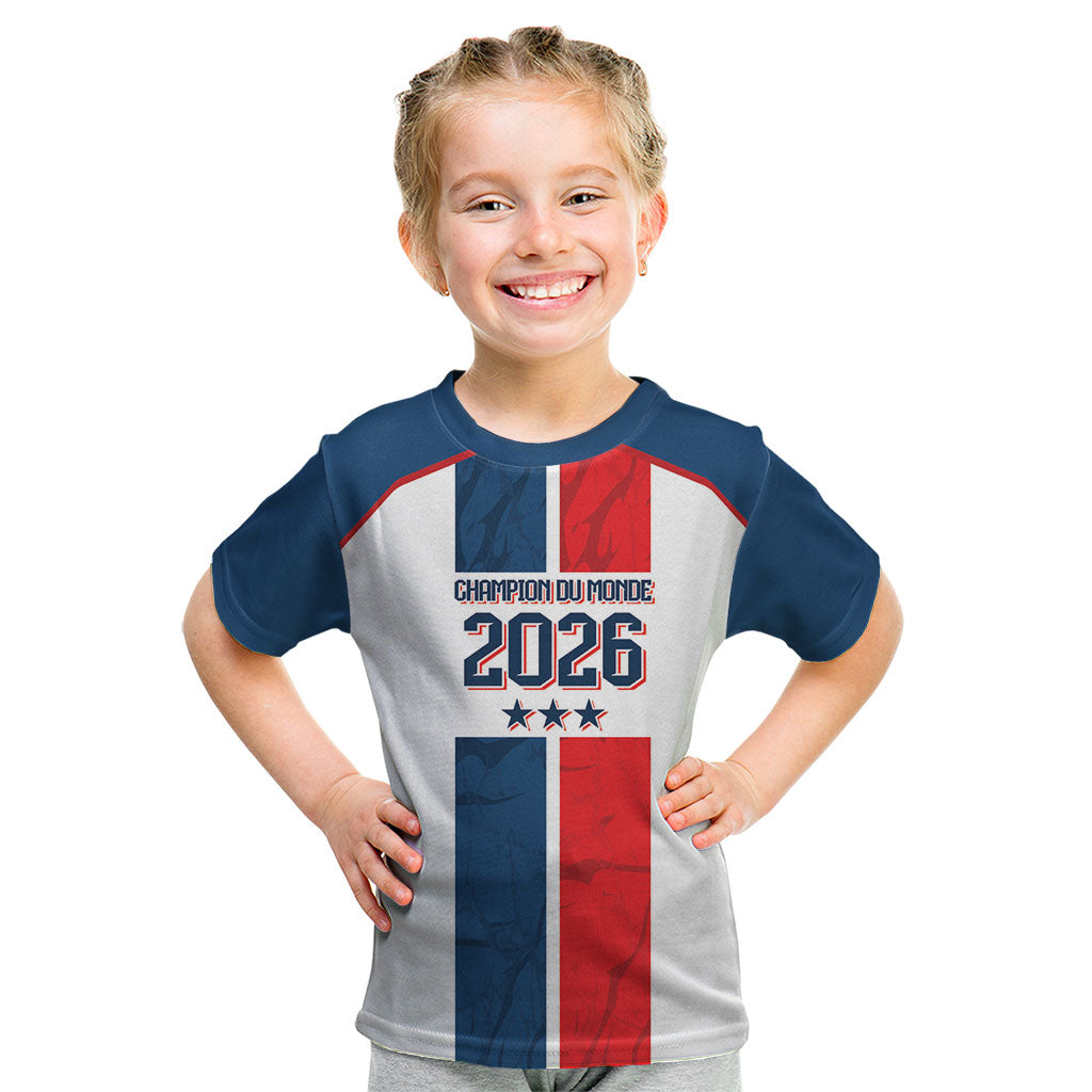 France Champion du Monde 2026 Custom Kid T Shirt Allez les Bleus