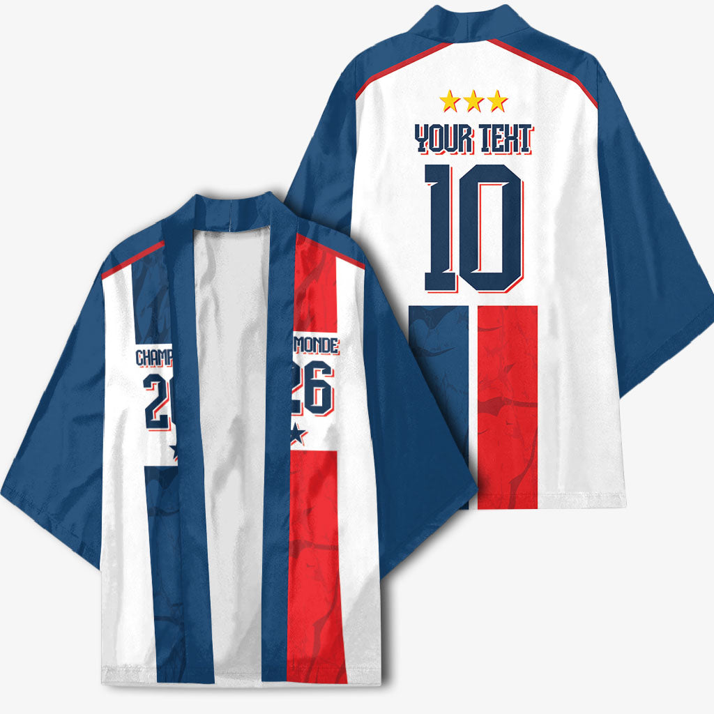 France Champion du Monde 2026 Custom Kimono Allez les Bleus