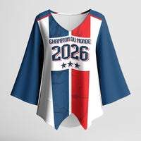 France Champion du Monde 2026 Custom Kimono Sleeve Blouse Allez les Bleus