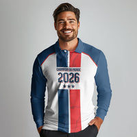 France Champion du Monde 2026 Custom Long Sleeve Polo Shirt Allez les Bleus
