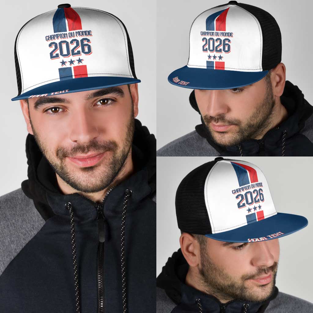 France Champion du Monde 2026 Personalized Mesh Trucker Cap Allez les Bleus