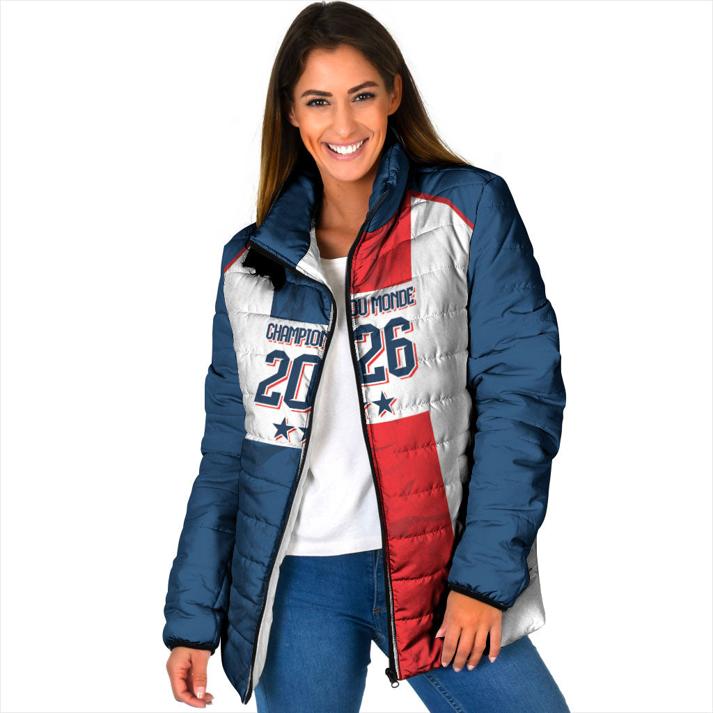 France Champion du Monde 2026 Custom Padded Jacket Allez les Bleus