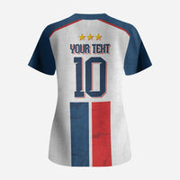France Champion du Monde 2026 Custom Scrub Top Allez les Bleus