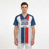 France Champion du Monde 2026 Custom Scrub Top Allez les Bleus