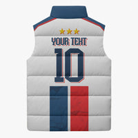 France Champion du Monde 2026 Custom Sleeveless Puffer Jacket Allez les Bleus