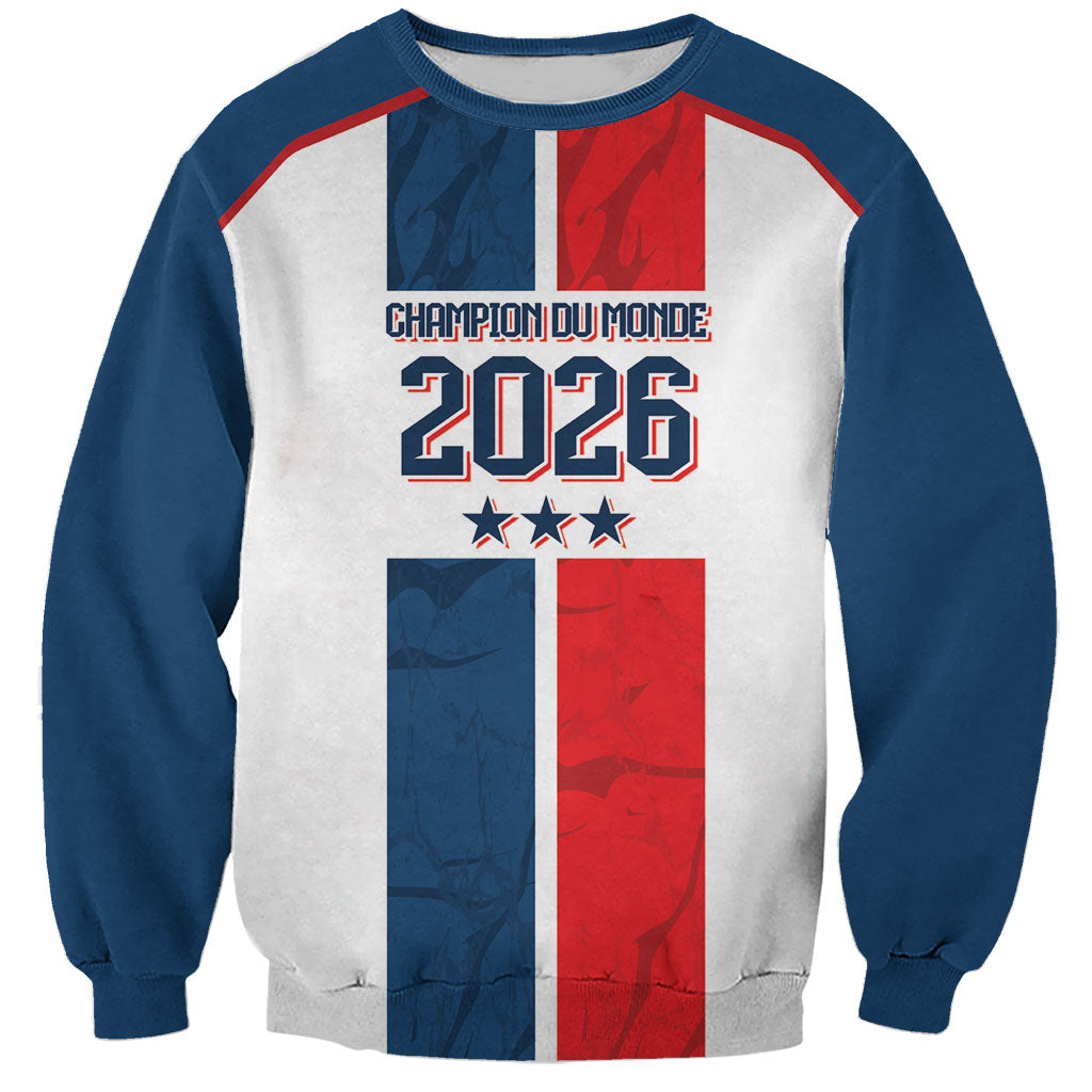 France Champion du Monde 2026 Custom Sweatshirt Allez les Bleus