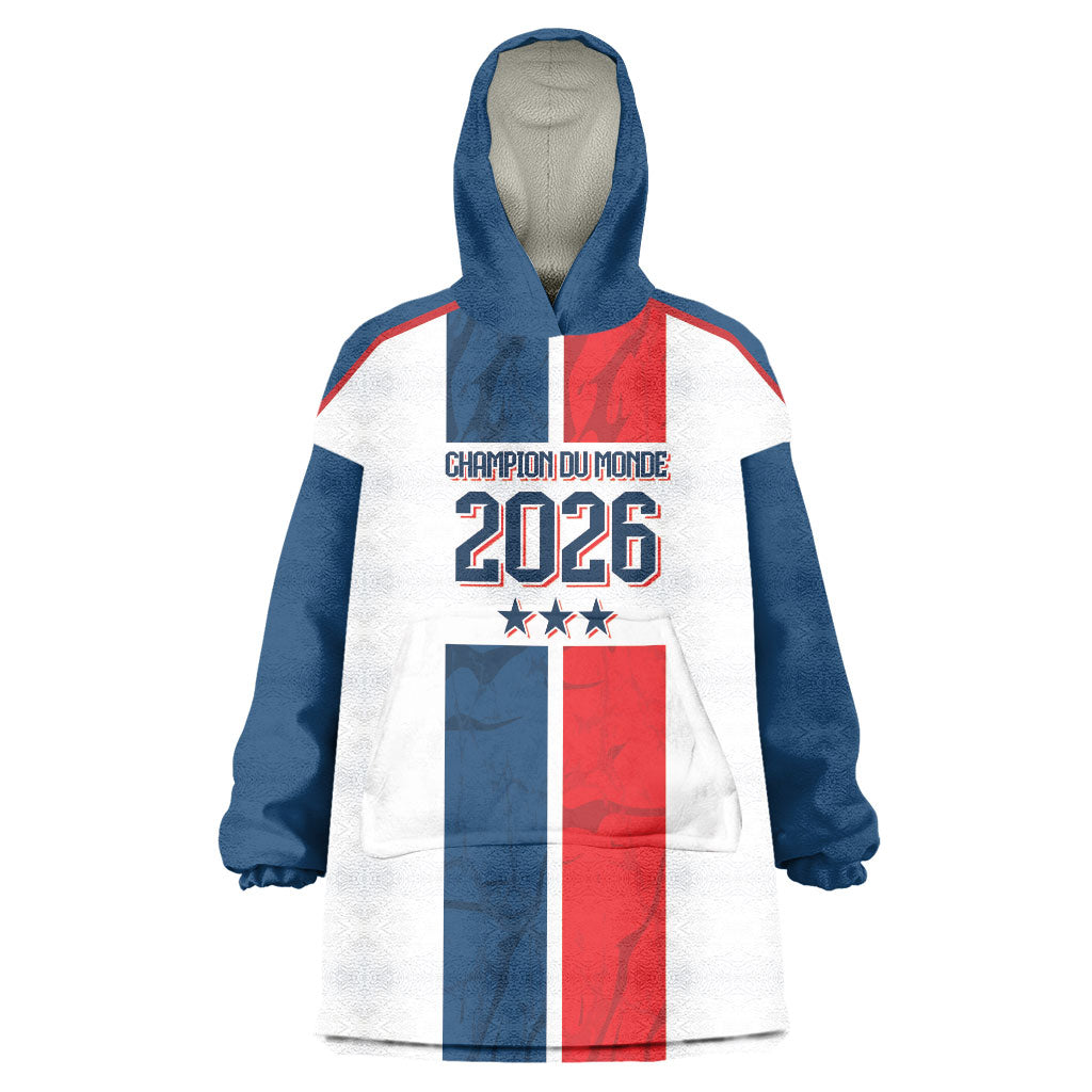 France Champion du Monde 2026 Custom Wearable Blanket Hoodie Allez les Bleus