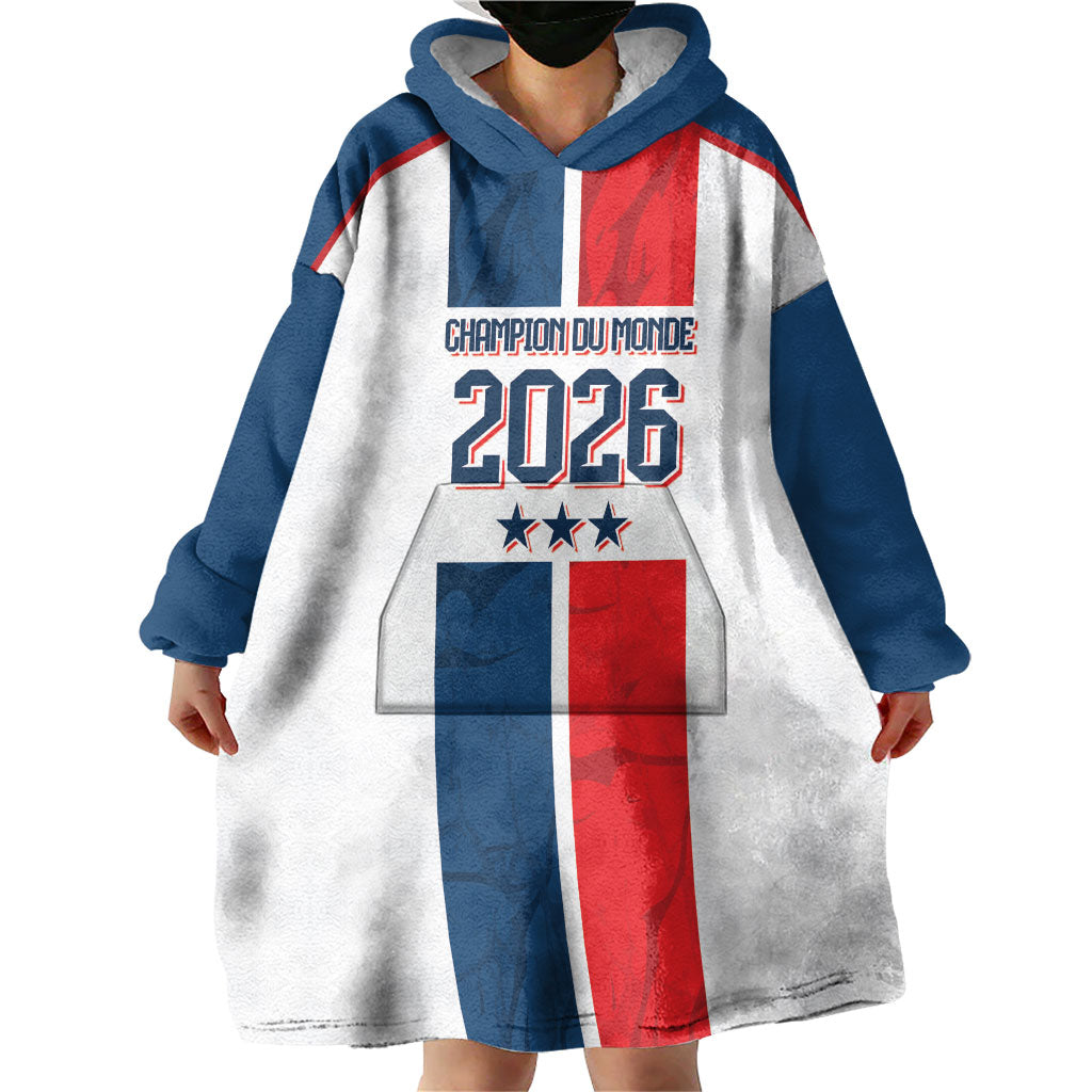 France Champion du Monde 2026 Custom Wearable Blanket Hoodie Allez les Bleus