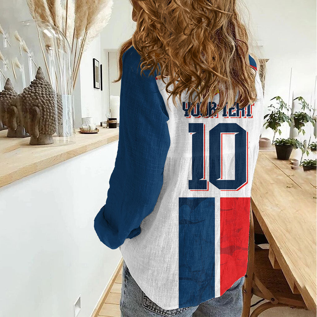 France Champion du Monde 2026 Custom Women Casual Shirt Allez les Bleus
