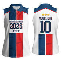 France Champion du Monde 2026 Custom Women Sleeveless Polo Shirt Allez les Bleus