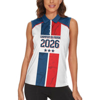France Champion du Monde 2026 Custom Women Sleeveless Polo Shirt Allez les Bleus