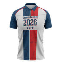 France Champion du Monde 2026 Custom Zipper Polo Shirt Allez les Bleus
