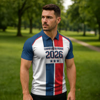 France Champion du Monde 2026 Custom Zipper Polo Shirt Allez les Bleus