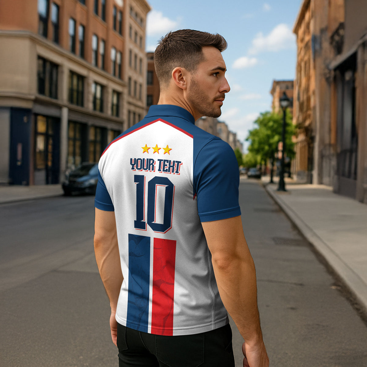 France Champion du Monde 2026 Custom Zipper Polo Shirt Allez les Bleus