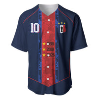 France Champion du Monde 2026 Custom Baseball Jersey Les Bleus Third Star Retro Style