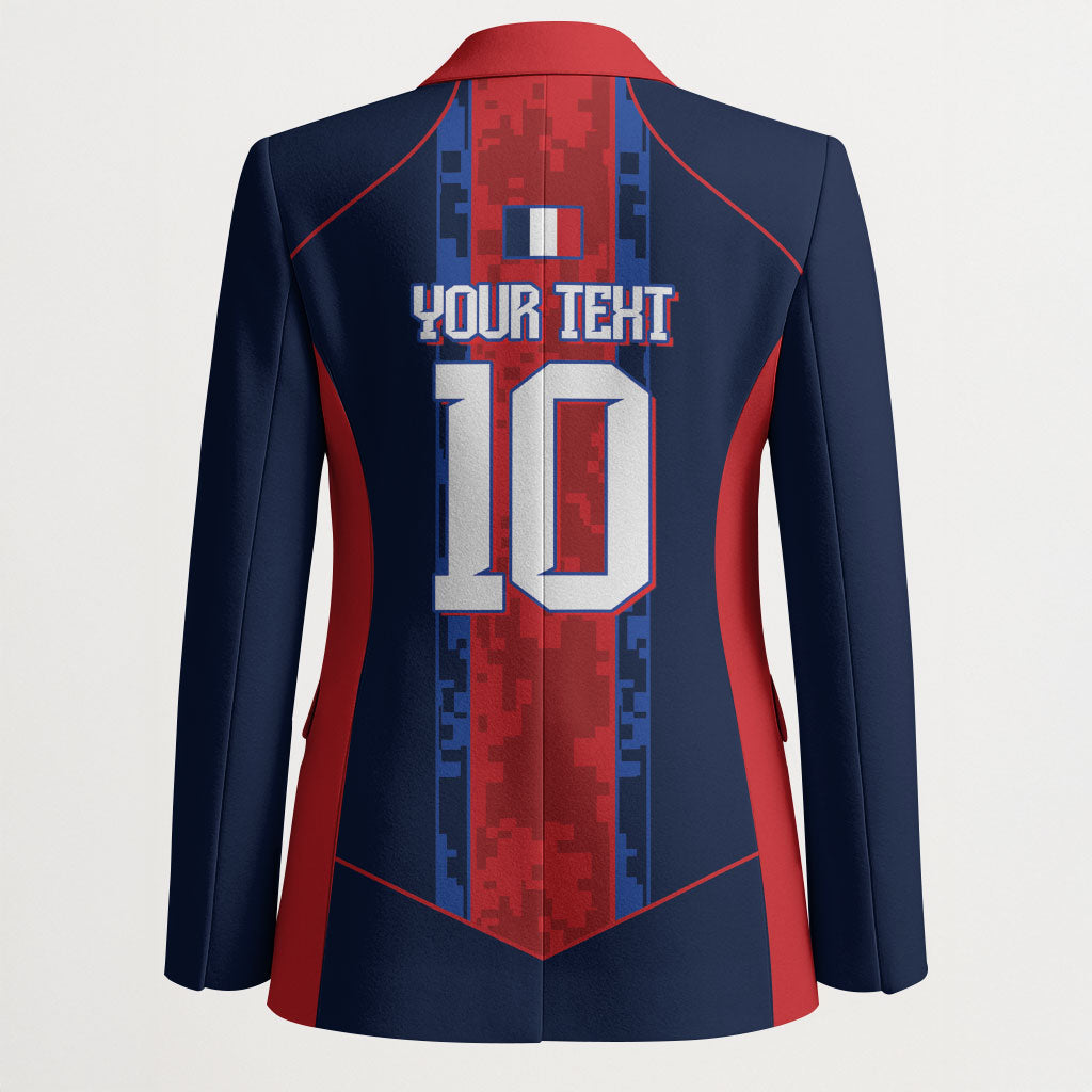 France Champion du Monde 2026 Custom Blazer Les Bleus Third Star Retro Style
