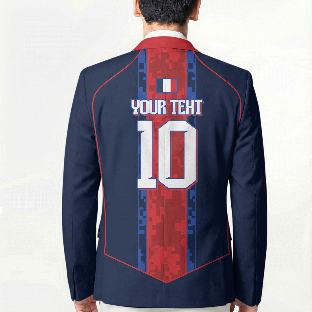 France Champion du Monde 2026 Custom Blazer Les Bleus Third Star Retro Style