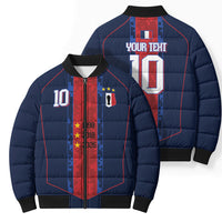 France Champion du Monde 2026 Custom Bomber Puffer Jacket Les Bleus Third Star Retro Style